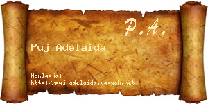 Puj Adelaida névjegykártya